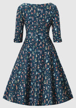 Laden Sie das Bild in den Galerie-Viewer, Dunkelblaues Nussknacker Kleid Scarlette
