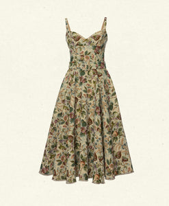 Avalon Dress floral jacquard