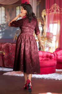 Savina Bo Lace two-tone Dress