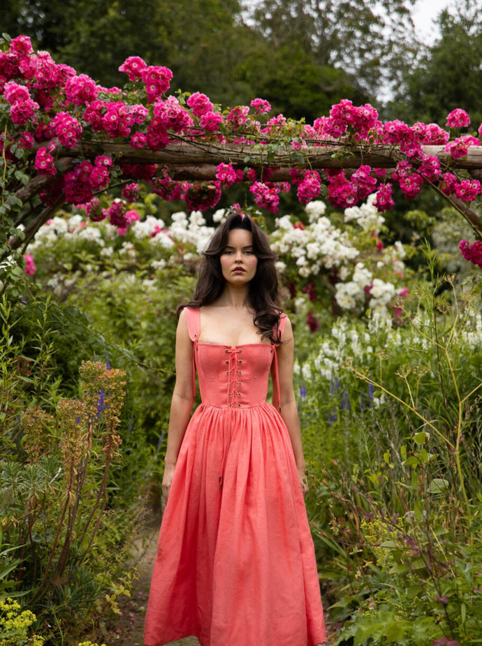 Giuseppina Kleid nectarine