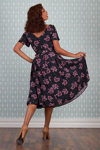 Diana-Lou 1940s viscose floral summer Dress