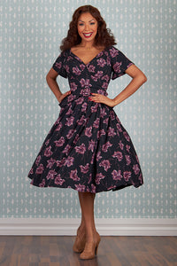 Diana-Lou 1940s viscose floral summer Dress