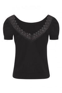 Josie Lace Back Knitted Top