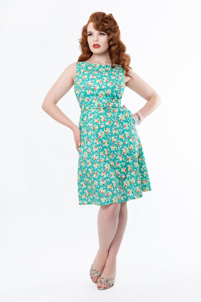 Kitty 1930s Floral Dress