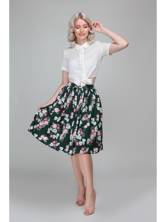 Jasmine Vintage Bloom Swing Skirt