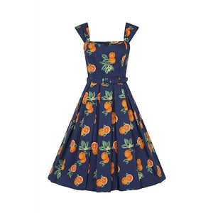 Jill Orange Swing Dress